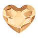 Serinity Hotfix Flat Back Crystals Heart (2808) Crystal Golden Shadow - Bluestreak Crystals
