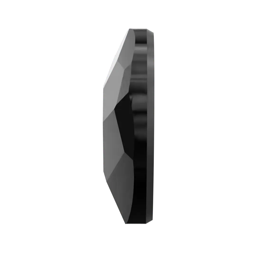Serinity Hotfix Flat Back Crystals Heart (2808) Jet - Bluestreak Crystals