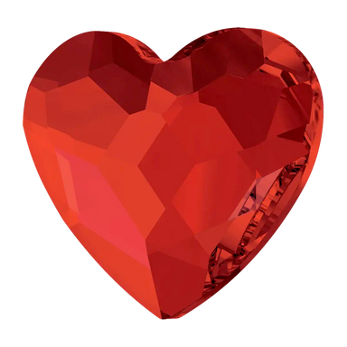 Serinity Hotfix Flat Back Crystals Heart (2808) Light Siam - Bluestreak Crystals