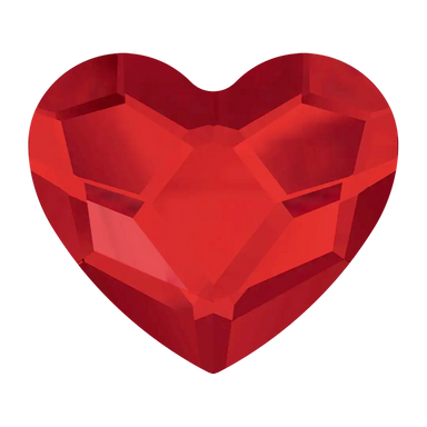 Serinity Hotfix Flat Back Crystals Heart (2808) Light Siam - Bluestreak Crystals