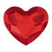 Serinity Hotfix Flat Back Crystals Heart (2808) Light Siam - Bluestreak Crystals