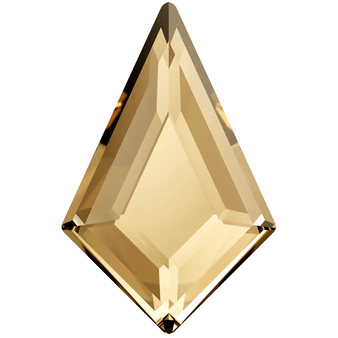 Serinity Hotfix Flat Back Crystals Kite (2771) Crystal Golden Shadow - Bluestreak Crystals