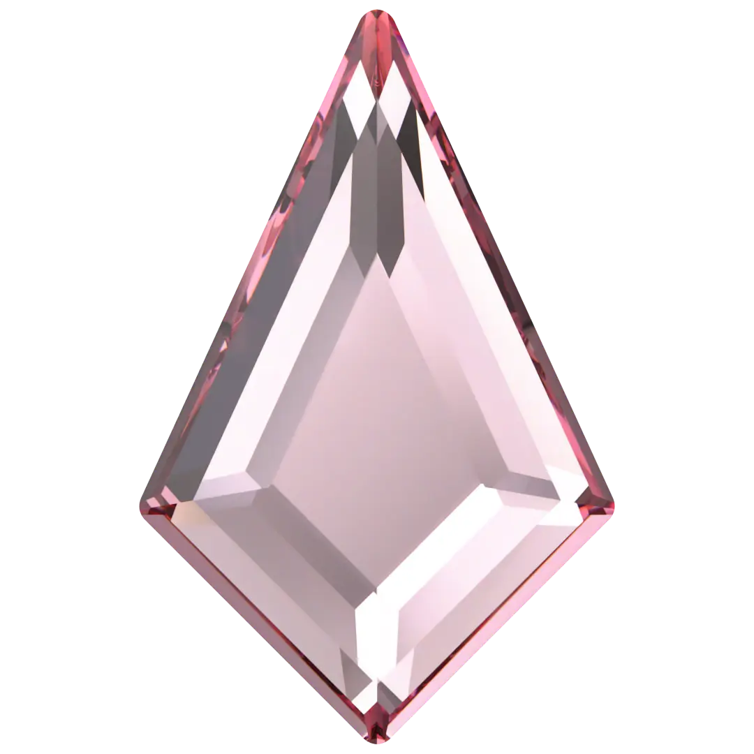 Serinity Hotfix Flat Back Crystals Kite (2771) Light Rose - Bluestreak Crystals