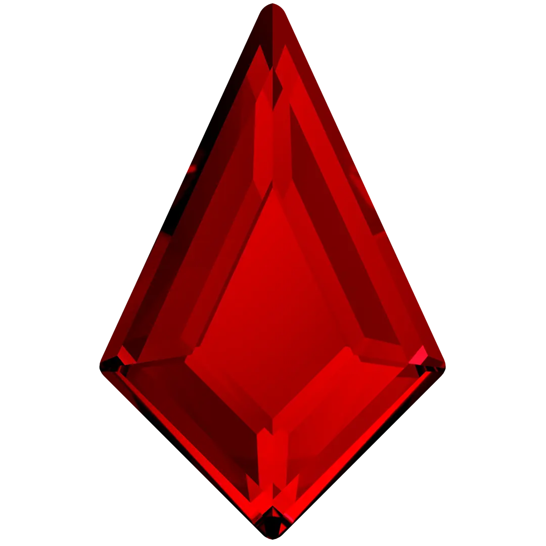 Serinity Hotfix Flat Back Crystals Kite (2771) Light Siam - Bluestreak Crystals