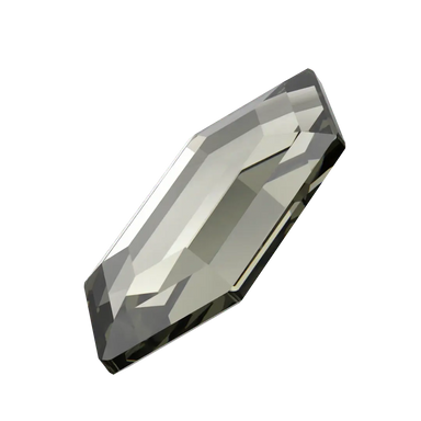 Serinity Hotfix Flat Back Crystals Large Hexagon (2776) Black Diamond - Bluestreak Crystals