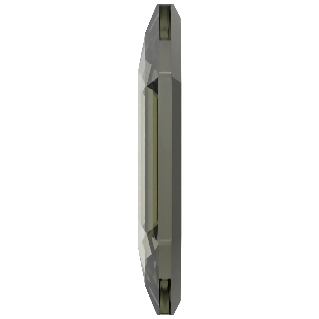 Serinity Hotfix Flat Back Crystals Large Hexagon (2776) Black Diamond - Bluestreak Crystals