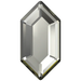 Serinity Hotfix Flat Back Crystals Large Hexagon (2776) Black Diamond - Bluestreak Crystals