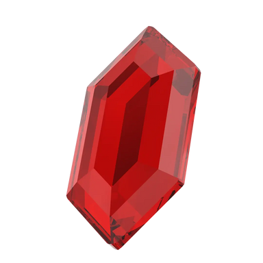 Serinity Hotfix Flat Back Crystals Large Hexagon (2776) Light Siam - Bluestreak Crystals