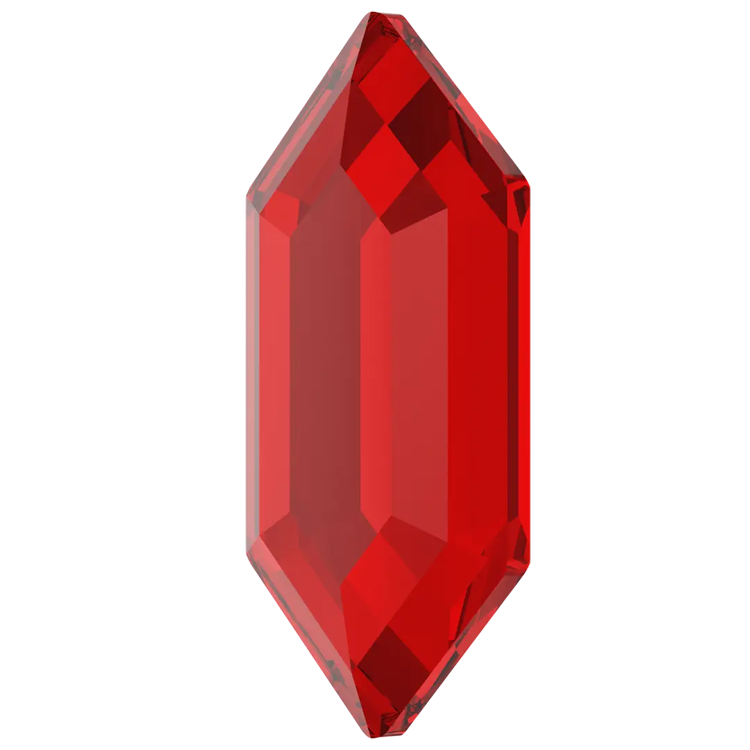 Serinity Hotfix Flat Back Crystals Large Hexagon (2776) Light Siam - Bluestreak Crystals