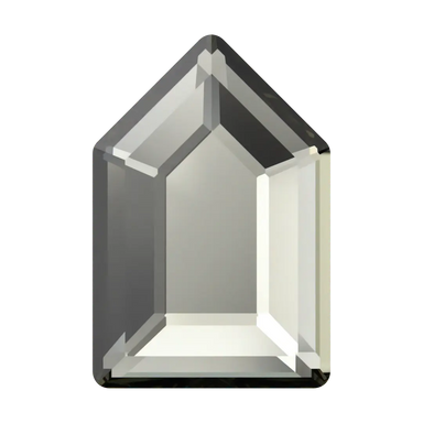 Serinity Hotfix Flat Back Crystals Large Pentagon (2774) Black Diamond - Bluestreak Crystals