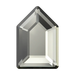Serinity Hotfix Flat Back Crystals Large Pentagon (2774) Black Diamond - Bluestreak Crystals