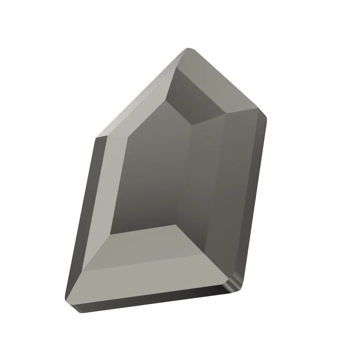 Serinity Hotfix Flat Back Crystals Large Pentagon (2774) Jet Hematite - Bluestreak Crystals