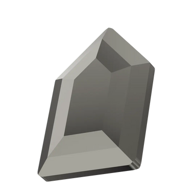 Serinity Hotfix Flat Back Crystals Large Pentagon (2774) Jet Hematite - Bluestreak Crystals