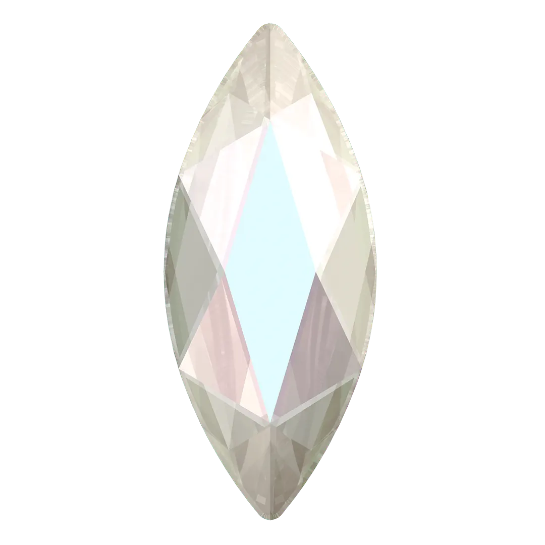 Serinity Hotfix Flat Back Crystals Marquise (2201) Crystal AB - Bluestreak Crystals