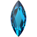Serinity Hotfix Flat Back Crystals Marquise (2201) Crystal Bermuda Blue - Bluestreak Crystals