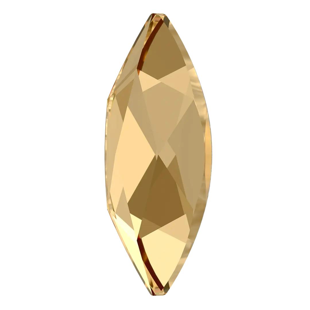 Serinity Hotfix Flat Back Crystals Marquise (2201) Crystal Golden Shadow - Bluestreak Crystals