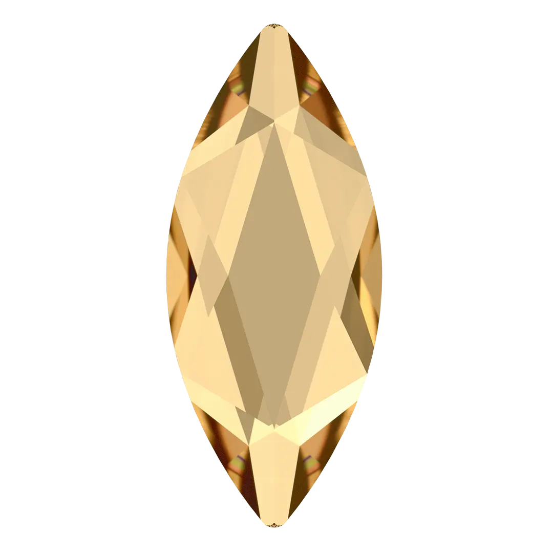 Serinity Hotfix Flat Back Crystals Marquise (2201) Crystal Golden Shadow - Bluestreak Crystals