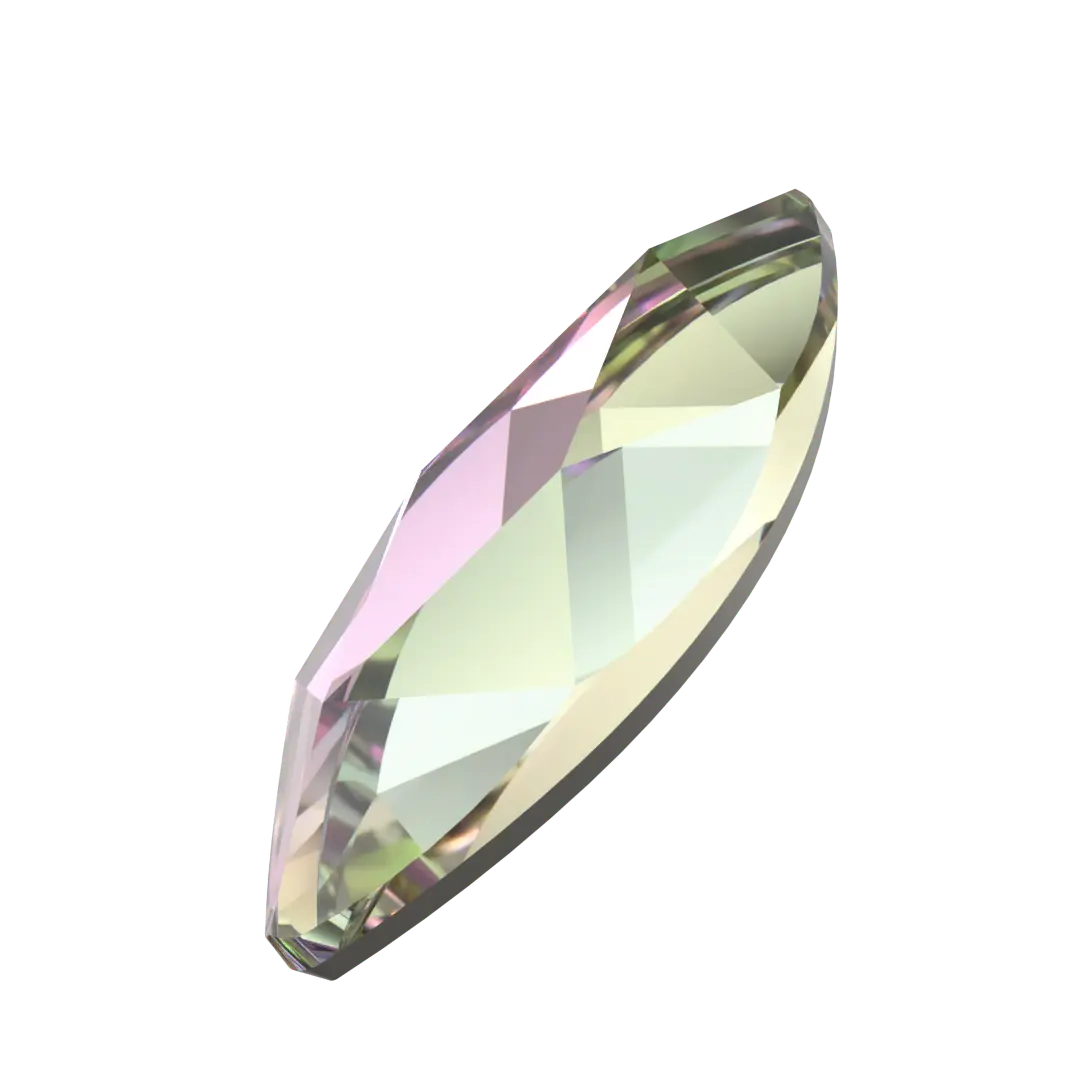 Serinity Hotfix Flat Back Crystals Marquise (2201) Crystal Vitrail Light - Bluestreak Crystals