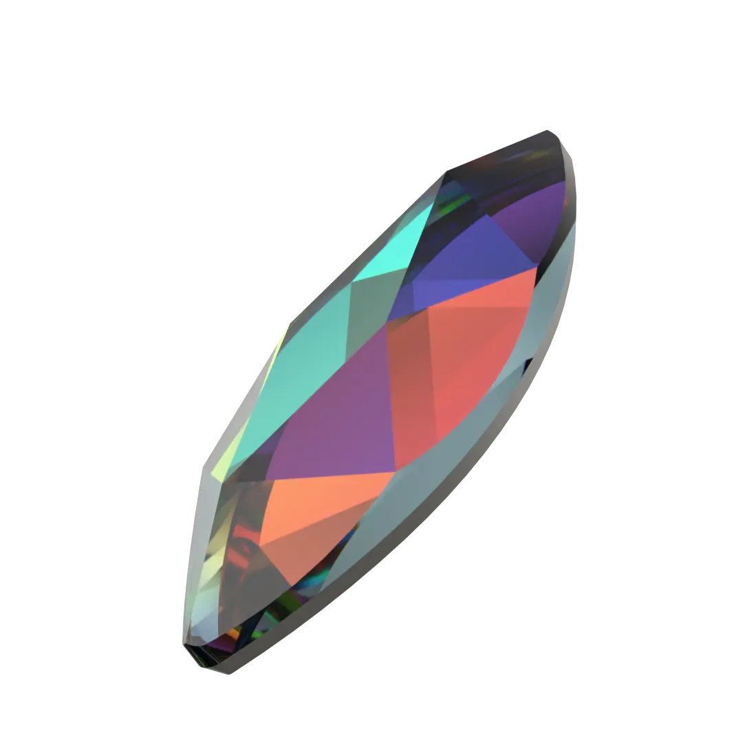 Serinity Hotfix Flat Back Crystals Marquise (2201) Crystal Vitrail Medium - Bluestreak Crystals