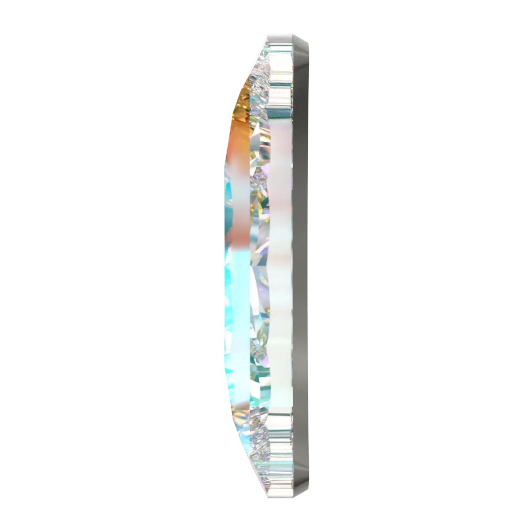 Serinity Hotfix Flat Back Crystals Moon (2813) Crystal AB - Bluestreak Crystals