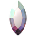 Serinity Hotfix Flat Back Crystals Navette (2200) Crystal AB - Bluestreak Crystals