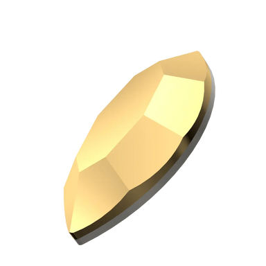 Serinity Hotfix Flat Back Crystals Navette (2200) Crystal Aurum - Bluestreak Crystals