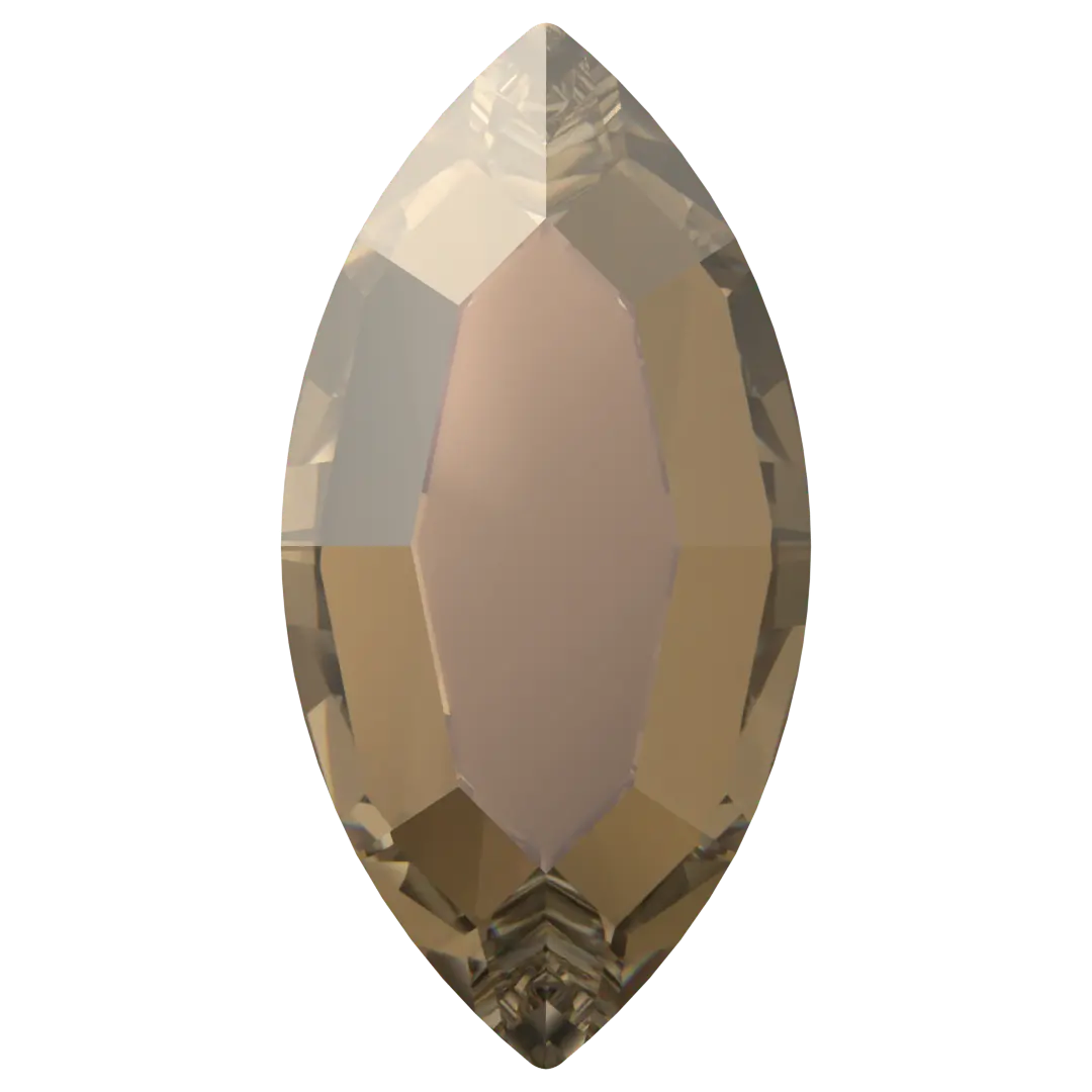 Serinity Hotfix Flat Back Crystals Navette (2200) Crystal Bronze - Bluestreak Crystals