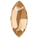 Serinity Hotfix Flat Back Crystals Navette (2200) Crystal Golden Shadow - Bluestreak Crystals