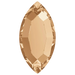 Serinity Hotfix Flat Back Crystals Navette (2200) Crystal Golden Shadow - Bluestreak Crystals