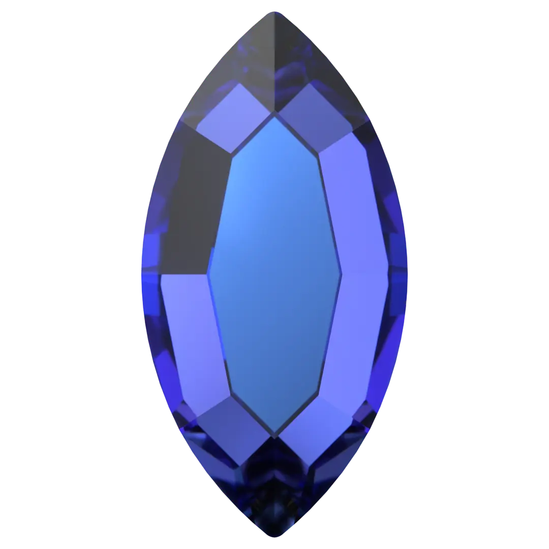 Serinity Hotfix Flat Back Crystals Navette (2200) Crystal Heliotrope - Bluestreak Crystals