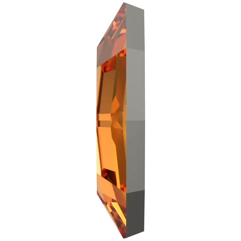 Serinity Hotfix Flat Back Crystals Navette (2200) Dark Orange - Bluestreak Crystals