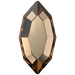 Serinity Hotfix Flat Back Crystals Navette (2200) Light Smoked Topaz - Bluestreak Crystals