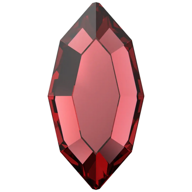 Serinity Hotfix Flat Back Crystals Navette (2200) Scarlet - Bluestreak Crystals