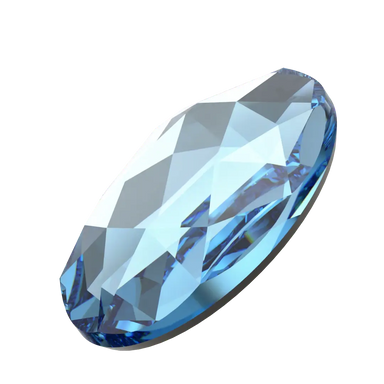 Serinity Hotfix Flat Back Crystals Oval (2603) Aquamarine - Bluestreak Crystals