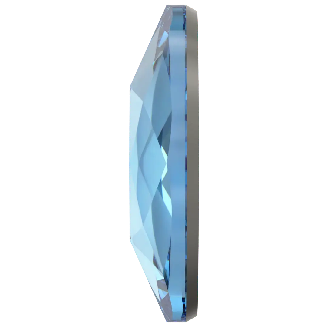 Serinity Hotfix Flat Back Crystals Oval (2603) Aquamarine - Bluestreak Crystals