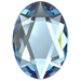 Serinity Hotfix Flat Back Crystals Oval (2603) Aquamarine - Bluestreak Crystals
