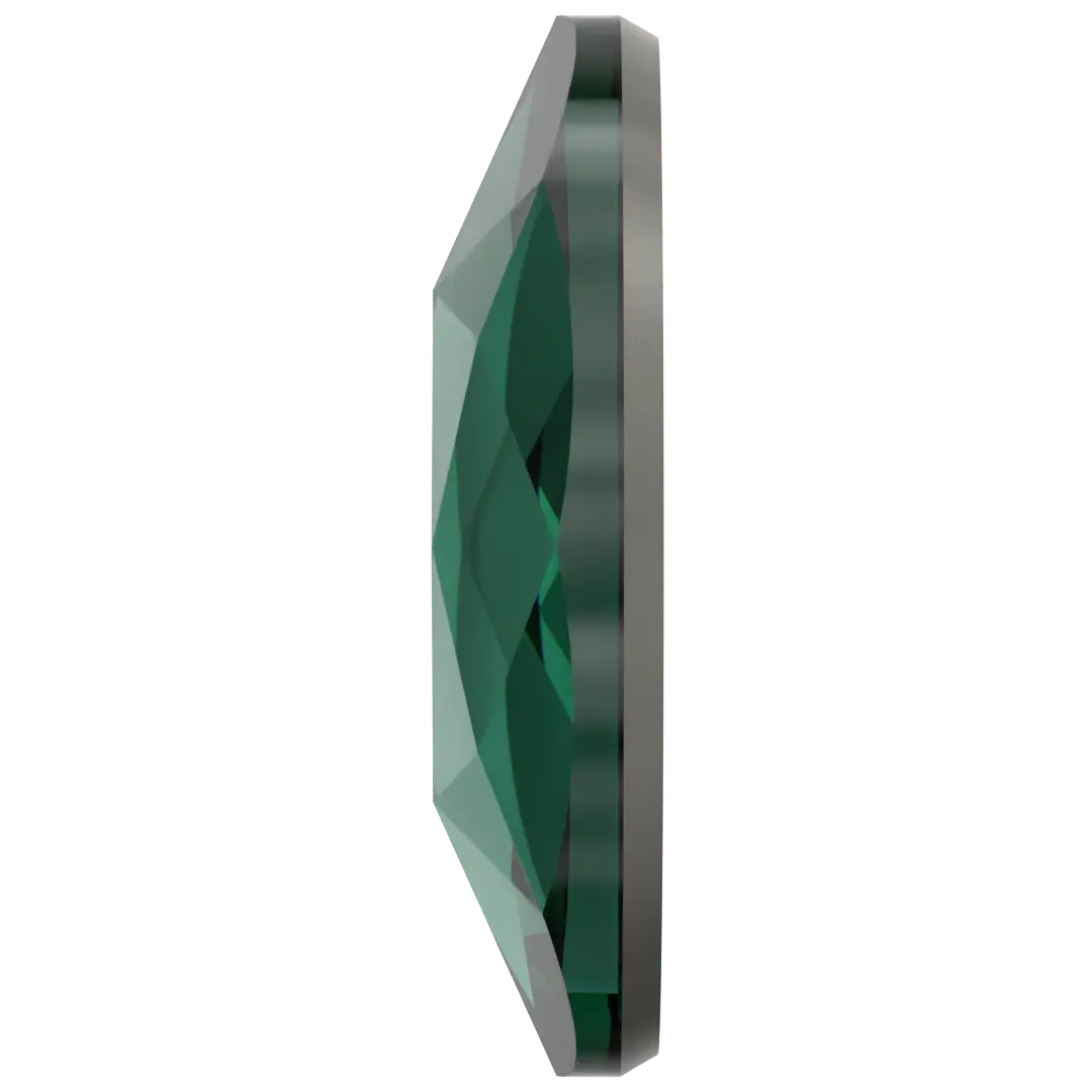 Serinity Hotfix Flat Back Crystals Oval (2603) Emerald - Bluestreak Crystals