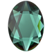 Serinity Hotfix Flat Back Crystals Oval (2603) Emerald - Bluestreak Crystals