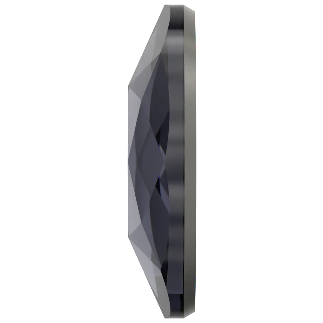 Serinity Hotfix Flat Back Crystals Oval (2603) Graphite - Bluestreak Crystals