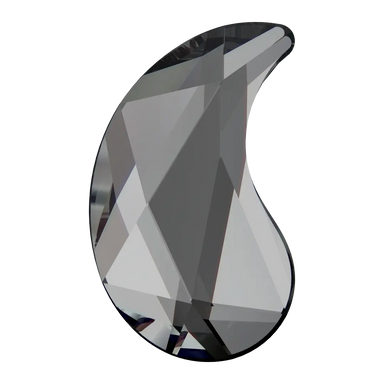 Serinity Hotfix Flat Back Crystals Paisley X (2364) Crystal Silver Night - Bluestreak Crystals