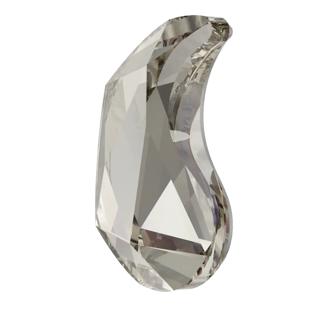 Serinity Hotfix Flat Back Crystals Paisley X (2364) Crystal Silver Shade - Bluestreak Crystals