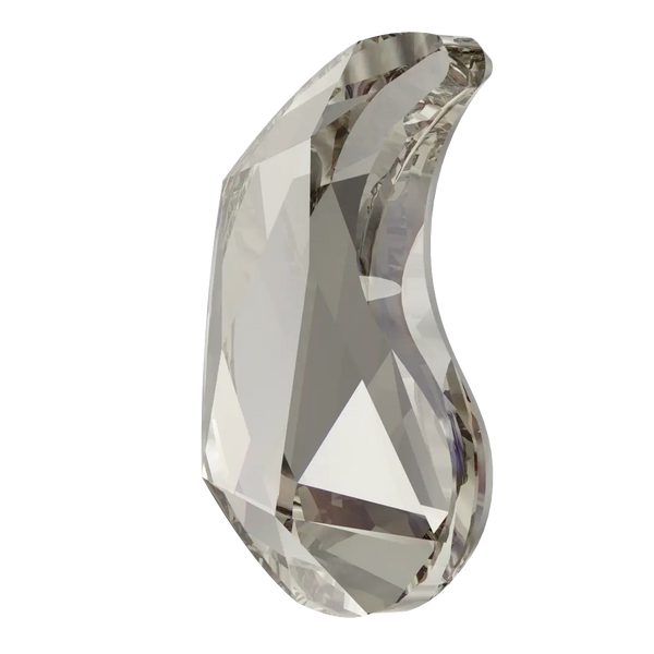 Serinity Hotfix Flat Back Crystals Paisley X (2364) Crystal Silver Shade - Bluestreak Crystals