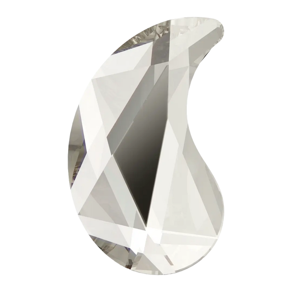 Serinity Hotfix Flat Back Crystals Paisley X (2364) Crystal Silver Shade - Bluestreak Crystals