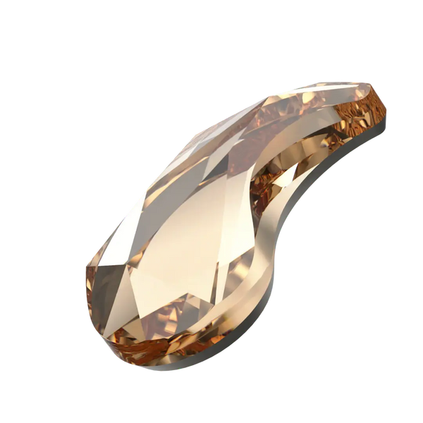 Serinity Hotfix Flat Back Crystals Paisley X (2364) Light Colorado Topaz - Bluestreak Crystals