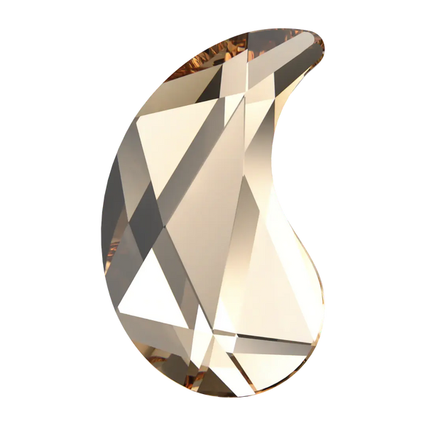 Serinity Hotfix Flat Back Crystals Paisley X (2364) Light Colorado Topaz - Bluestreak Crystals