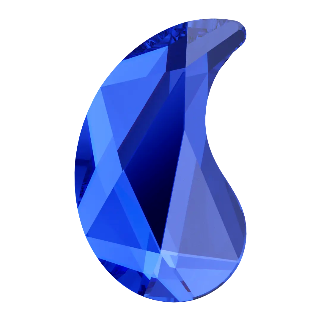 Serinity Hotfix Flat Back Crystals Paisley X (2364) Majestic Blue - Bluestreak Crystals