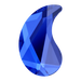 Serinity Hotfix Flat Back Crystals Paisley X (2364) Majestic Blue - Bluestreak Crystals
