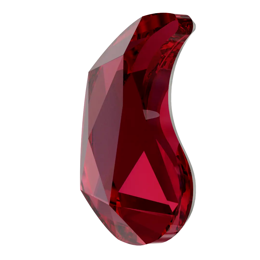 Serinity Hotfix Flat Back Crystals Paisley X (2364) Scarlet - Bluestreak Crystals