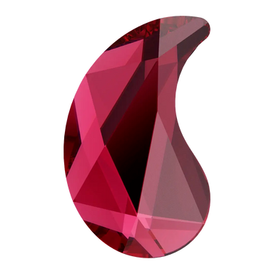 Serinity Hotfix Flat Back Crystals Paisley X (2364) Scarlet - Bluestreak Crystals