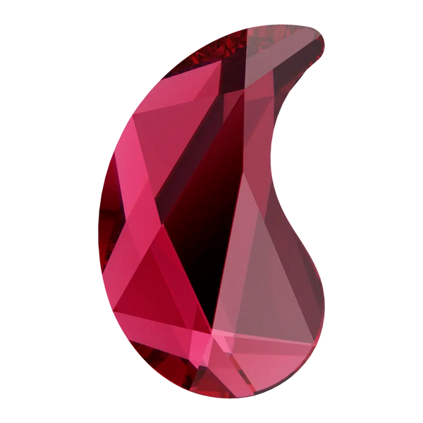 Serinity Hotfix Flat Back Crystals Paisley X (2364) Scarlet - Bluestreak Crystals